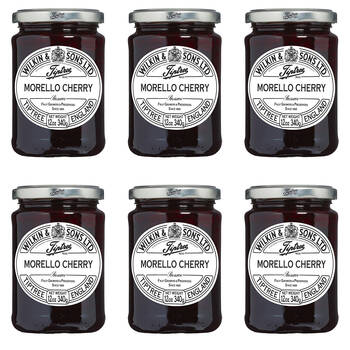 6PK Tiptree Morello Cherry Preserve/Jam Jar Spread/Topping Gluten Free 340g
