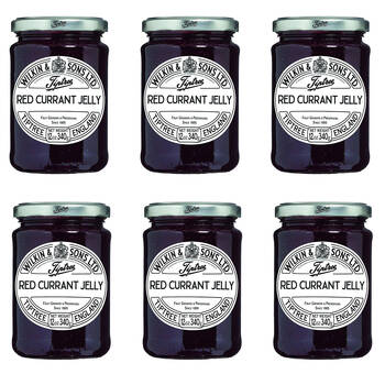 6PK Tiptree Red Currant Jelly/Preserve Jar Spread/Topping Gluten Free 340g