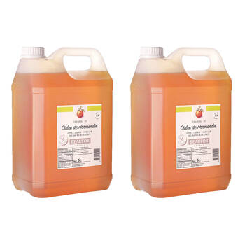 2PK Beaufor French Apple Cider Vinegar Plastic Jug Bulk Value Pack 5L