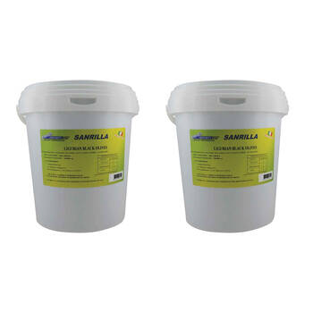 2PK Sanrilla Ligurian Taggiasca Black Olive Plastic Tub With Snap-On Lid 5kg