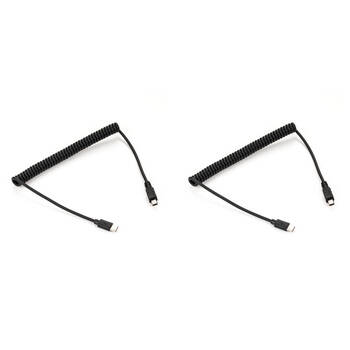 2PK Benro Polaris USB-C to Mini-USB Camera Control Cable Connector Cord Black