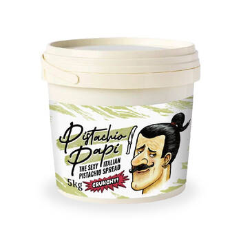 Pistachio Papi Crunchy Dessert Spread w/Pistachio Pieces Gluten Free Bulk 5kg