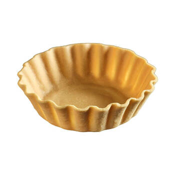 36pc La Rose Paper Thin Flower Tart Shells Large Round Vegan Neutral 80x24mm