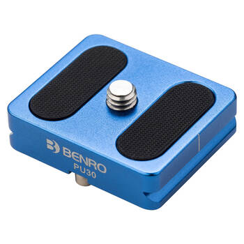 Benro PU30 Arca-Swiss Style QR Plate Tripod Camera Mount Accessory Blue