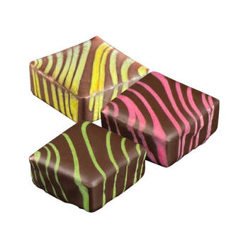 162Pc La Rose Chocolate Squares Assorted Rainbow Passionfruit Raspberry Lime 7g