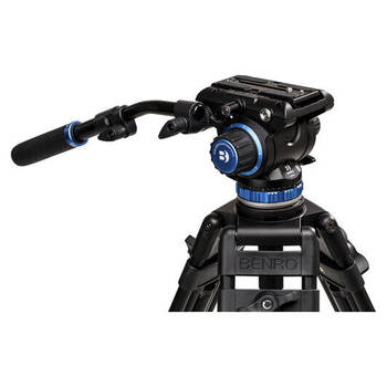 Benro S6PRO Aluminium Video Head Tripod Mount Accessory Upto 6kg 6.5cm Black