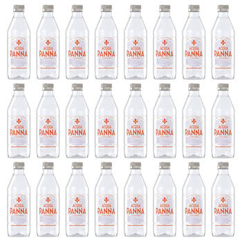 24PK Acqua Panna Premium Italian Still Mineral Water w/Plastic PET Bottle 500ml