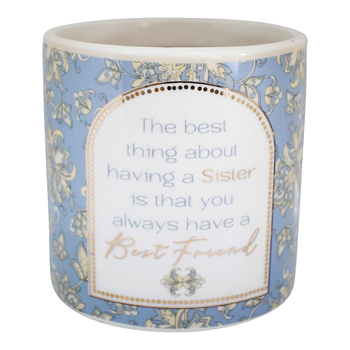 LVD Ceramic/Wax 9.5cm Scented Tealight Candle Sister Vanilla