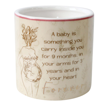 LVD Ceramic/Wax 9.5cm Scented Tealight Candle Pregnancy Vanilla