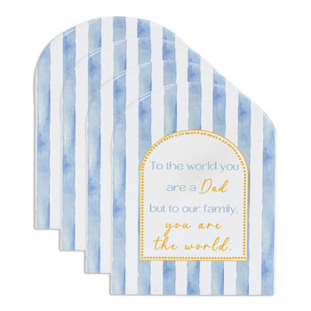 4PK LVD Ceramic 11x14cm Dad Gift Plaque Father's Day Birthday Sign