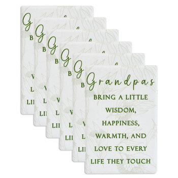 6PK LVD Grandpas Ceramic 6x9cm Rectangle Refrigerator/Fridge Magnet