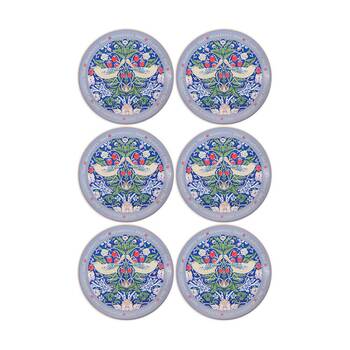 6PK LVD Dish Ceramic Home/Office Decor Round 10cm Strawberry Thief