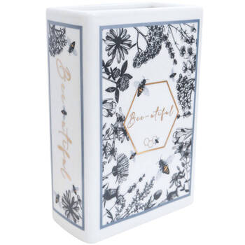 LVD Book Vase Ceramic Home/Office Shelf Decor 14cm Bee Utiful