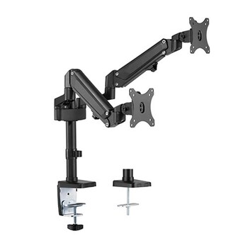 Brateck Dual Monitors Heavy-Duty Aluminum Gas Spring Arm F/ 17''-32'' Size