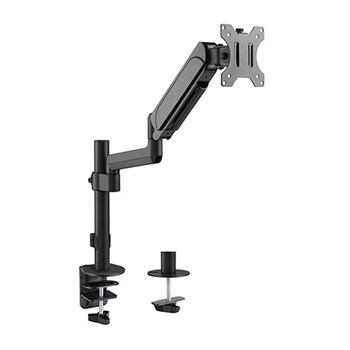 Brateck Single 17'-32' Monitor Pole-Mounted Gas Spring Monitor Arm