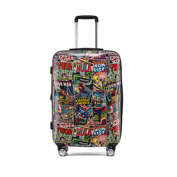 Marvel Comic Retro Pc 24" Trolley Checked Luggage Travel Suitcase