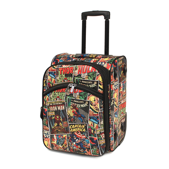 Marvel Comic Pu 18" Cabin Trolley Luggage Travel Suitcase