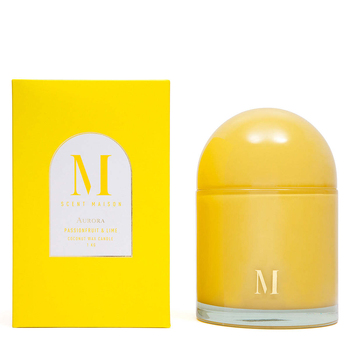 Scent Maison Aurora 1000g Scented Wax Candle - Passionfruit & Lime