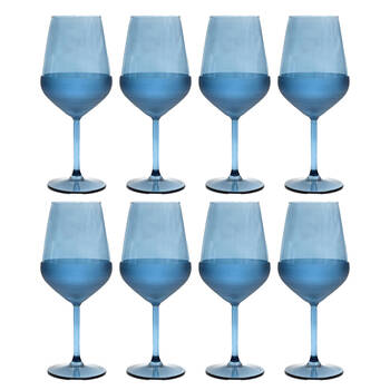 2x 4pc Classica Matte Wine Drink/Beverage Glass 490mL Blue
