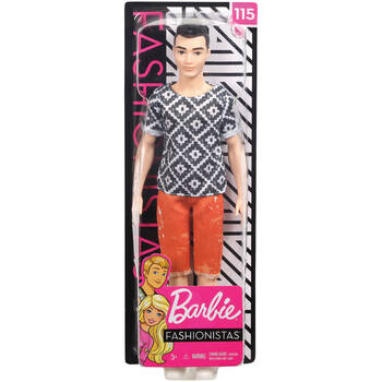 Mattel Barbie Fashionistas Ken Dolls Figure 30cm - Assorted 3y+