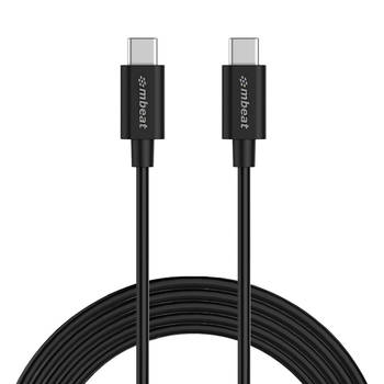 1m Prime 3A USB-C to USB-C 2.0 Charge and Sync Cable 