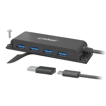 mbeat Mountable 4-Port Usb-C Hub