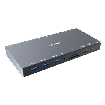mBeat 15 in 1 Triple Display USB-C/HDMI/DisplayPort/LAN Dock