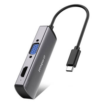 Mbeat Elite X2 2-In-1 USB-C to HDMI & VGA Adapter - Space Grey