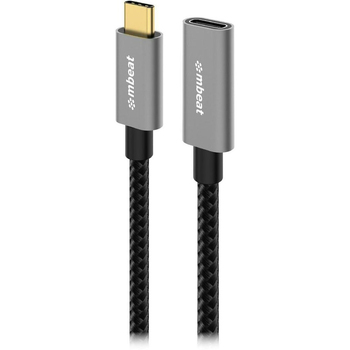 Mbeat Tough Link USB 3.2 Gen2 USB-C EXT Cable Space Grey 1m