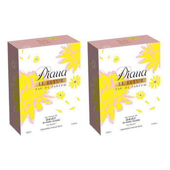 2PK Mirage Diamond Collection Dahlia Le Fleur EDP Spray For Women 100ml