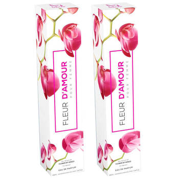 2PK Mirage Diamond Collection Fleur D’Amour  EDP Spray For Women 100ml Ladies