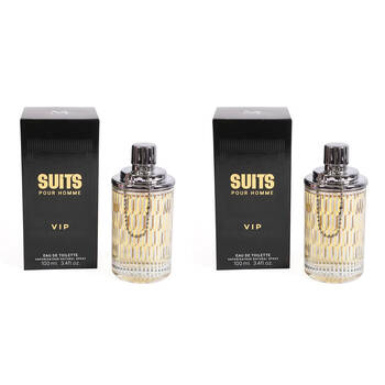 2PK Mirage Suits VIP EDT Eau De Toilette Fragrance Perfume Spray For Men 100ml
