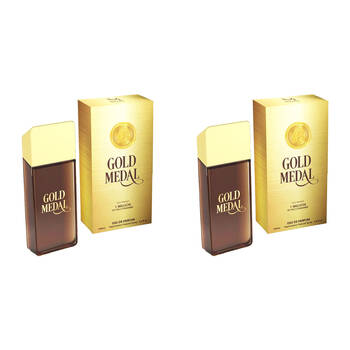 2PK Mirage Gold Medal EDT Eau De Toilette Fragrance Perfume Spray For Men 100ml