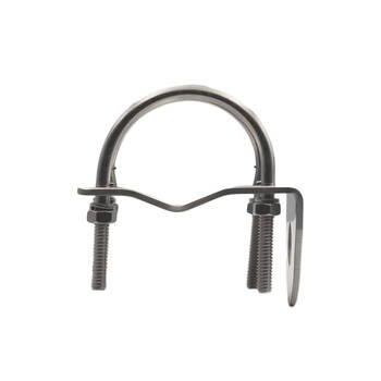 GME Stainless Steel Right Angle Bull Bar Antenna Mounting Bracket 3mm Silver