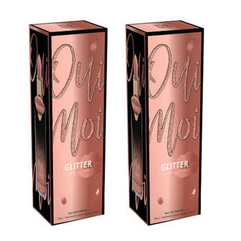 2PK Mirage Diamond Collection Oui Moi Glitter EDP Spray For Women 100ml