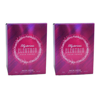 2PK Mirage Diamond Collection Mysterious Electric EDP Spray For Women 100ml