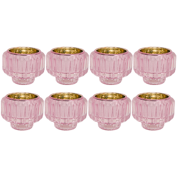 8PK LVD Candle Holder La Fiesta Decorative Lounge/Shelf Home Decor 7.5cm Pink