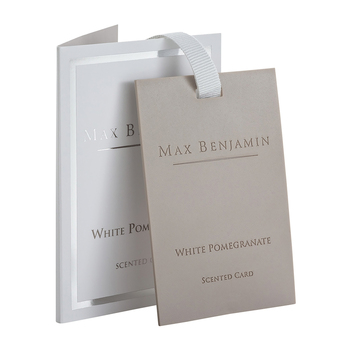 Max Benjamin Scented Air Freshener Card White Pomegranate