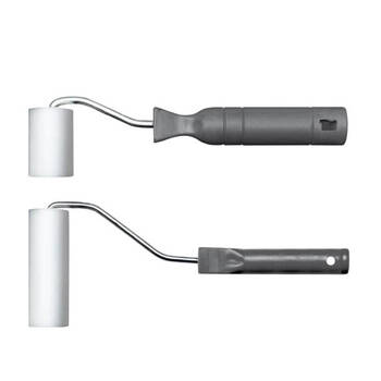 2pc Marabu Sturdy Metal Frame Removable Foam Paint Roller Set 5cm/10cm