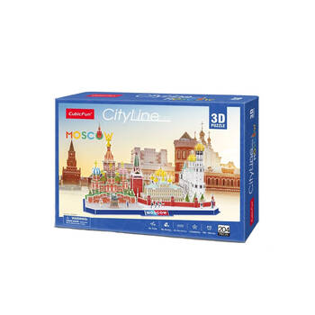 Cubic Fun City Line Moscow Kids/Childrens 3D Puzzle 8y+