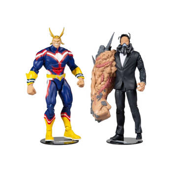 2pc My Hero Academia All Might vs All For One Action Figure Set