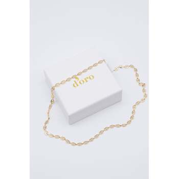 D'oro Women's Marina Chain 52cm Necklace Gold Fashion Jewellery