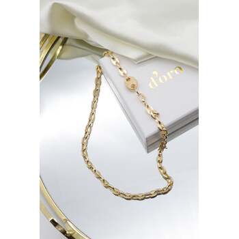 D'oro Women's Marina Luxe 39cm Choker Necklace Gold Fashion Jewellery