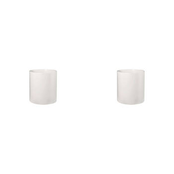 2PK Blomus Tealight Candle Holder Replacement Glass Decor Cylinder White