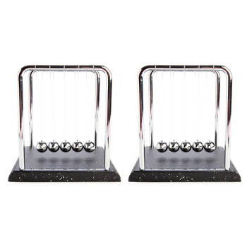 2PK MDI Balance Ball w/ Black Marble Base Desk Accessory Decor Large