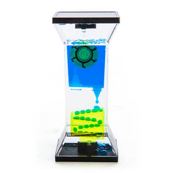 MDI Neon Step & Wheel Liquid Timer Tabletop Desk Accessory Decor