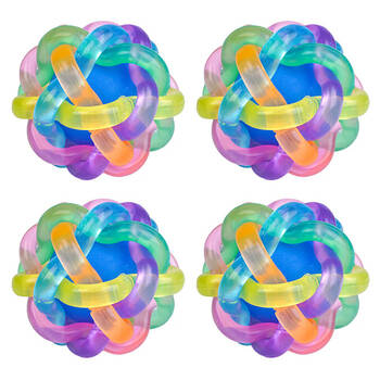 4PK Smooshos Sensory Squishy Orbit Ball Kids Toy 3y+ Assorted