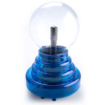MDI Plasma Ball Touch Lamp Home/Office Desk Decor 3in Blue Base