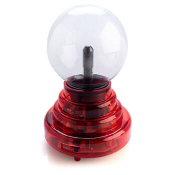 MDI Plasma Ball Touch Lamp Home/Office Desk Decor 3in Red Base