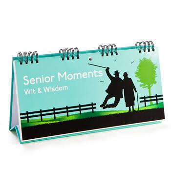Monsterlings Senior Moments 50-Witty/Wisdom Quotes Flip Book Desk Decor